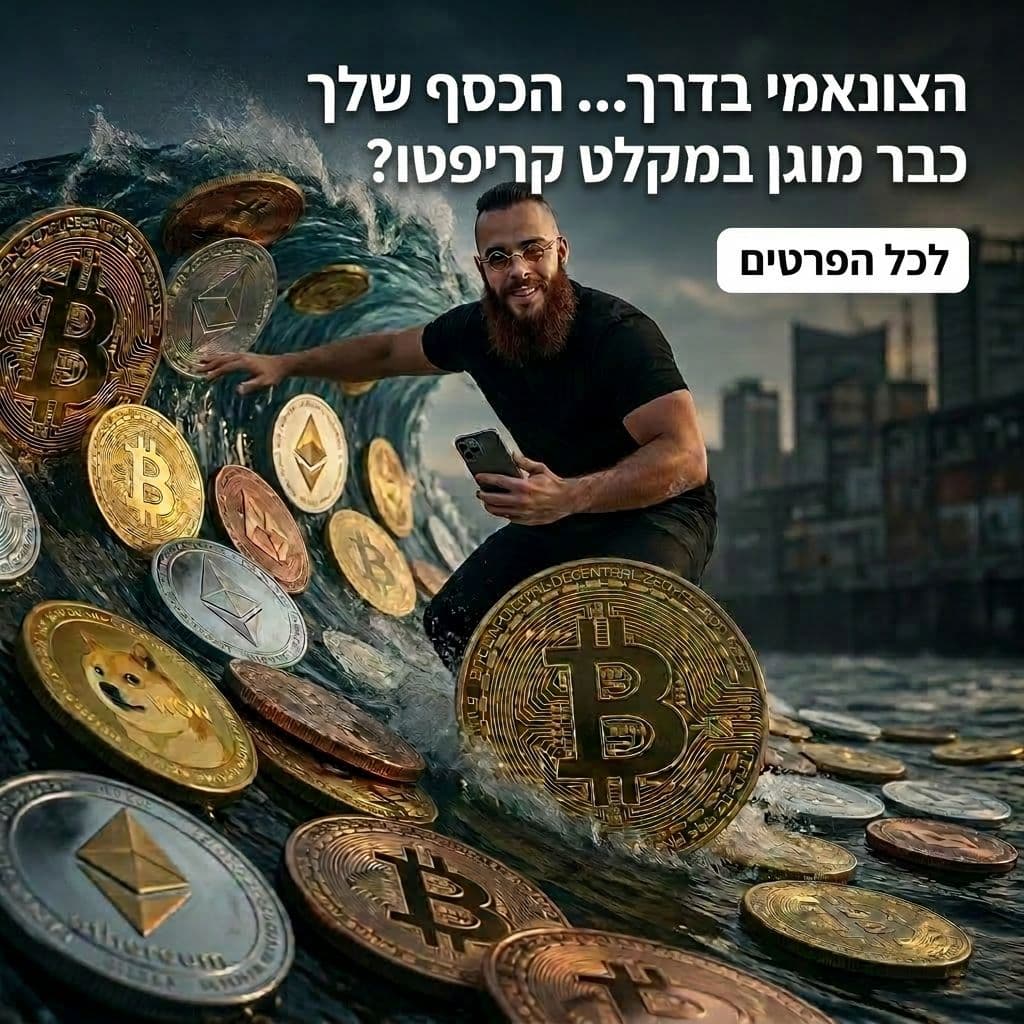 דוגמה לקריאייטיב AI - מודעת פייסבוק עם קופי בעברית